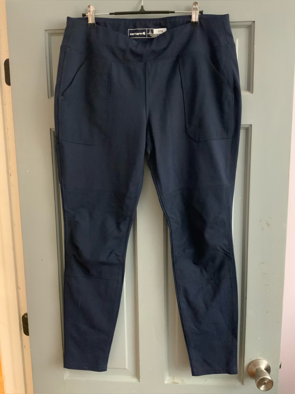Carhartt Navy Slim Ponte Work Pants